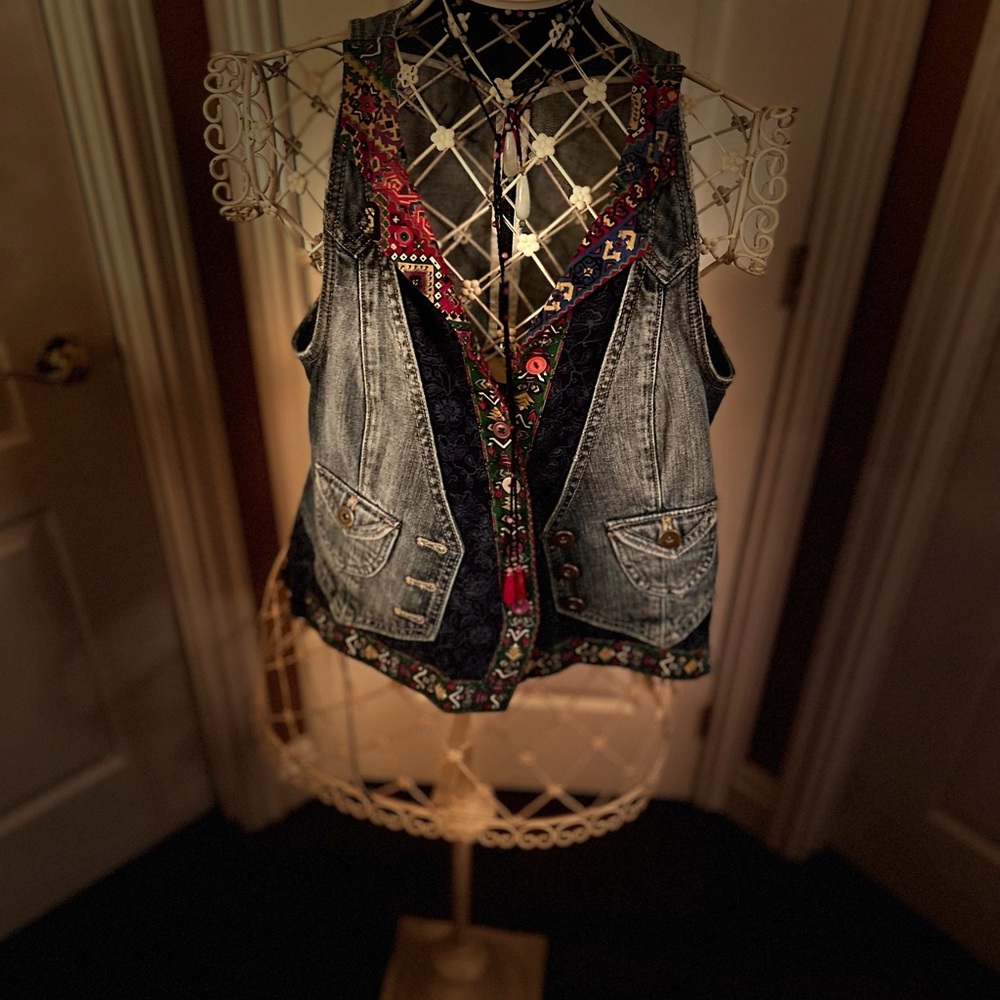 Patchwork jacket size large